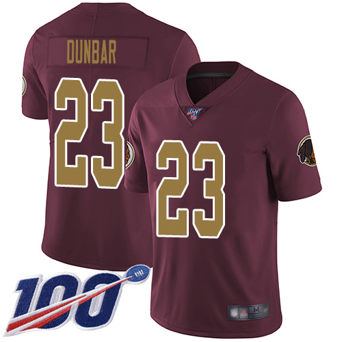 Washington Redskins Limited Burgundy Red Youth Quinton Dunbar Alternate Jersey NFL Football 23